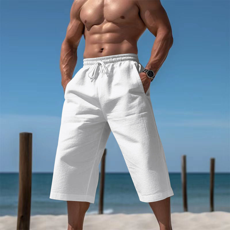 Pantalon Capri respirant pour homme, short respirant décontracté et tendance