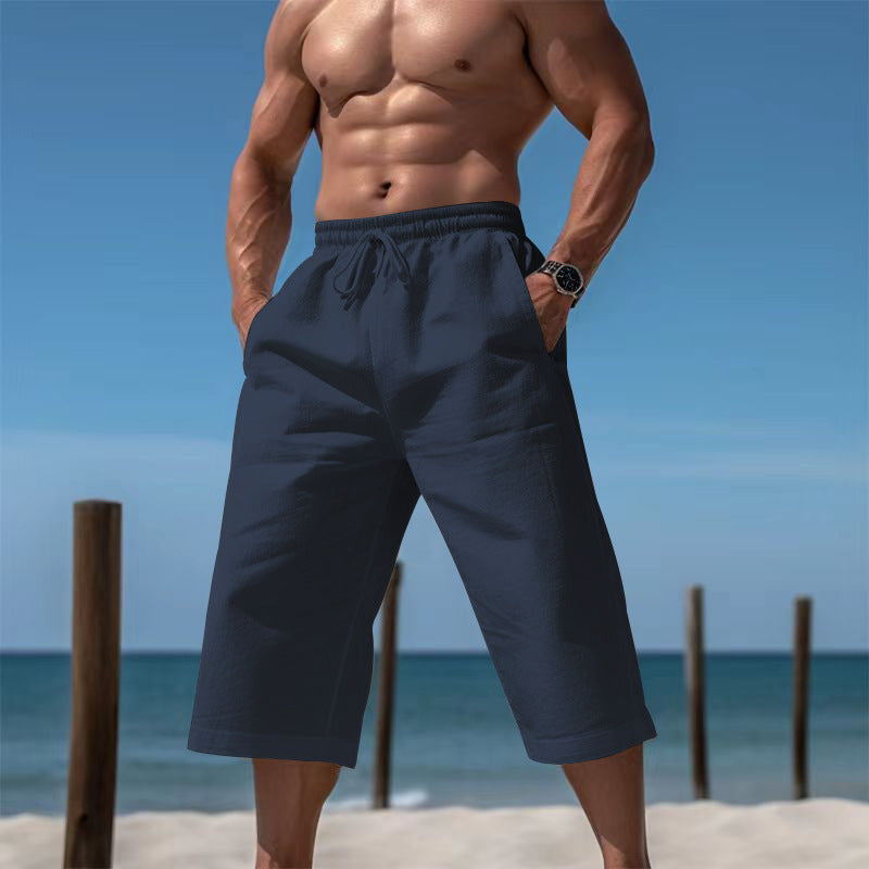 Pantalon Capri respirant pour homme, short respirant décontracté et tendance
