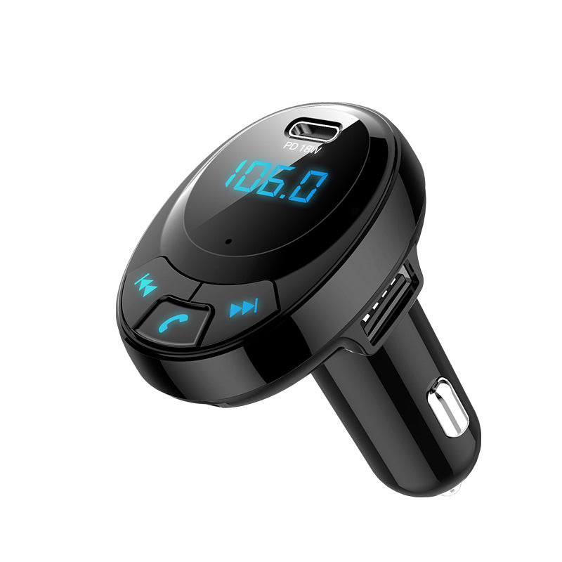 Voiture MP3 Chargeur de voiture Bluetooth MP3 Affichage numérique Double Port USB Chargeur de téléphone portable de voiture PD Voiture MP3
