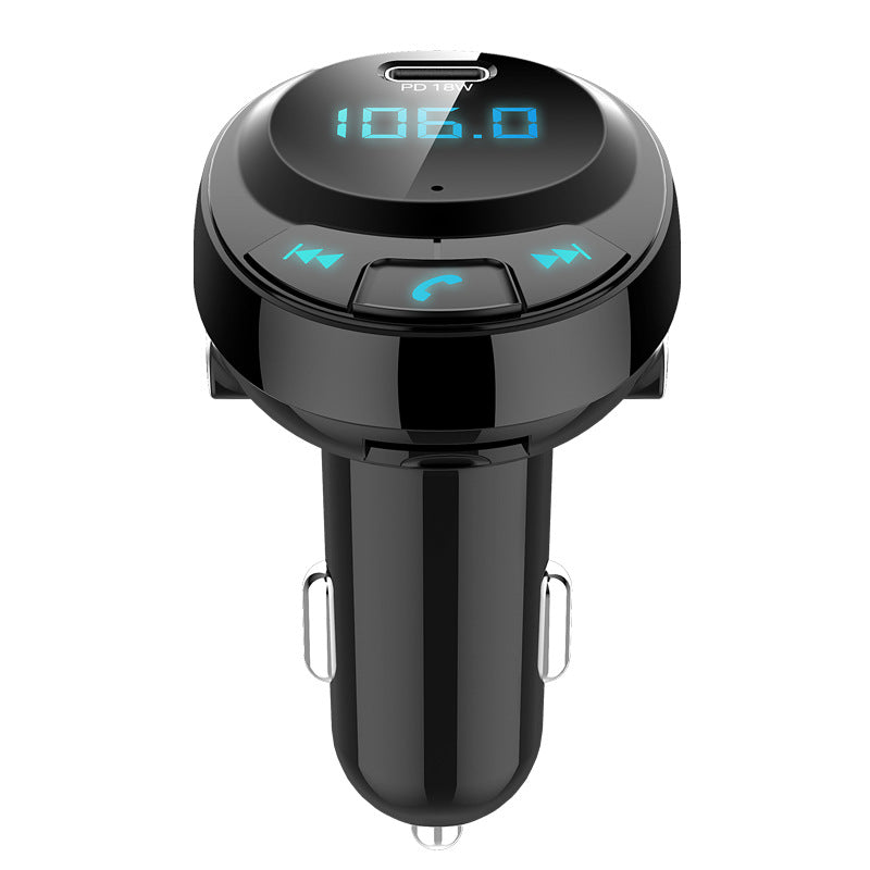 Voiture MP3 Chargeur de voiture Bluetooth MP3 Affichage numérique Double Port USB Chargeur de téléphone portable de voiture PD Voiture MP3