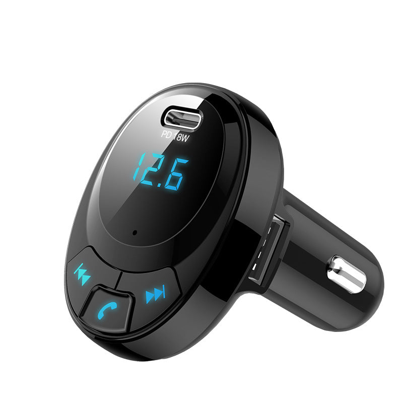 Voiture MP3 Chargeur de voiture Bluetooth MP3 Affichage numérique Double Port USB Chargeur de téléphone portable de voiture PD Voiture MP3