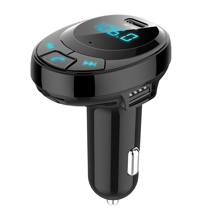 Voiture MP3 Chargeur de voiture Bluetooth MP3 Affichage numérique Double Port USB Chargeur de téléphone portable de voiture PD Voiture MP3