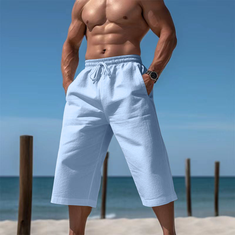Pantalon Capri respirant pour homme, short respirant décontracté et tendance