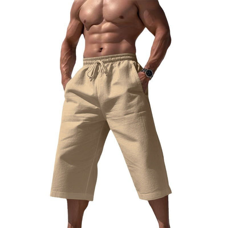 Pantalon Capri respirant pour homme, short respirant décontracté et tendance