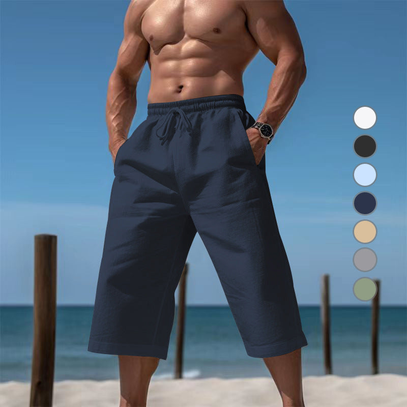 Pantalon Capri respirant pour homme, short respirant décontracté et tendance