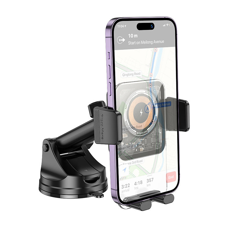 Support magnétique pour téléphone portable de voiture, charge rapide sans fil, fixation au tableau de bord, anti-vibrations