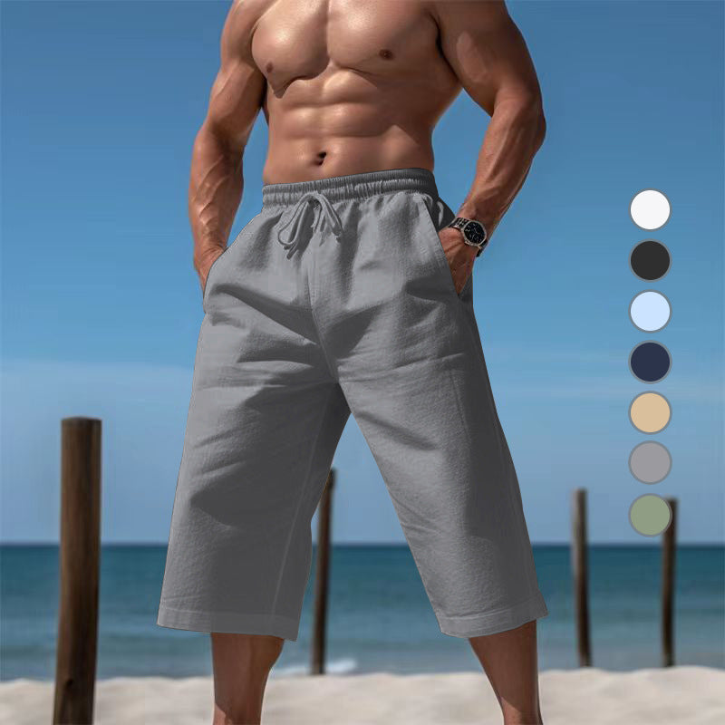 Pantalon Capri respirant pour homme, short respirant décontracté et tendance