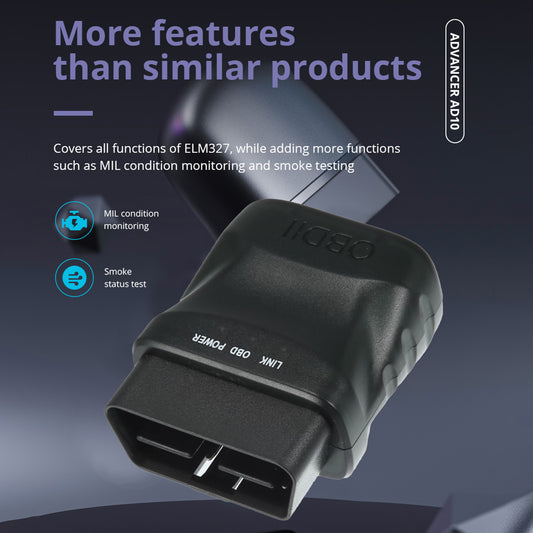 Scanner Diagnostic Auto OBD2 Bluetooth - Efface Voyant Moteur