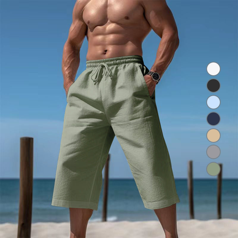 Pantalon Capri respirant pour homme, short respirant décontracté et tendance