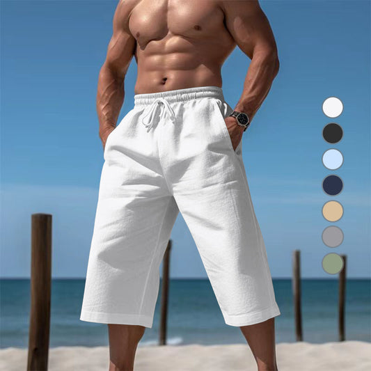 Pantalon Capri respirant pour homme, short respirant décontracté et tendance