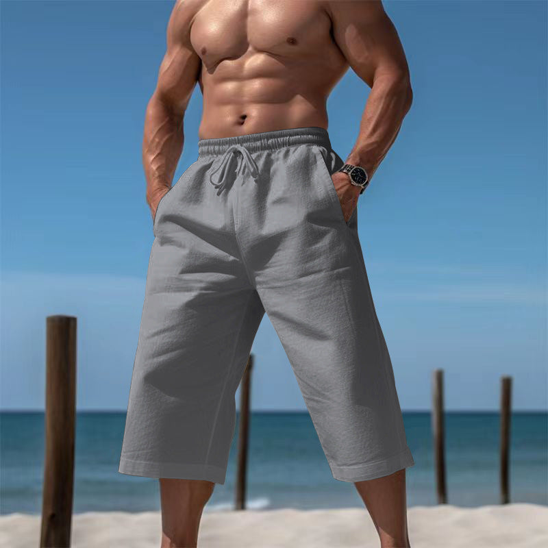 Pantalon Capri respirant pour homme, short respirant décontracté et tendance